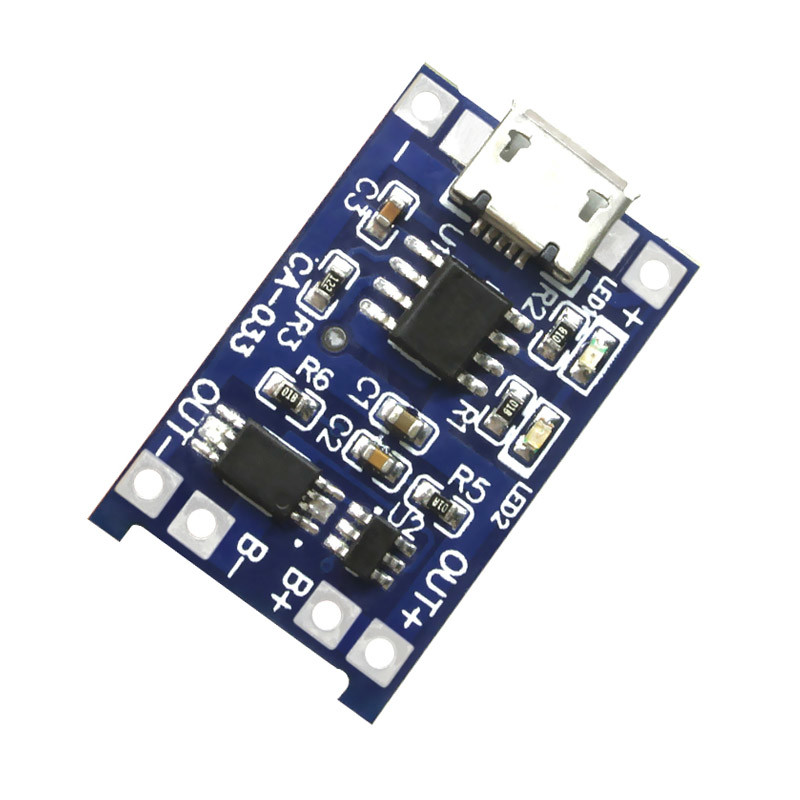 CA033 Lithium Ion Battery Charging Module 1A 18650 TP4056 Dual Functions