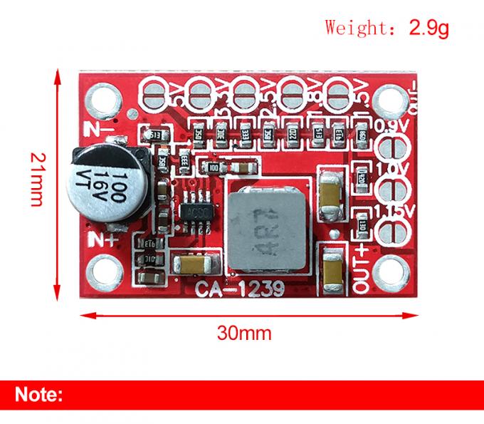 Step Down Power Module CA-1239 Adjustable Buck Converter 5-15V Input 1.25V/1.5V/1.8V/2.5V/3.3V/5V Output