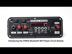 2x10W 7.4V Microphone Trolley Speaker Wireless Wired Options Interface FM Radio Sound Card BT Decode