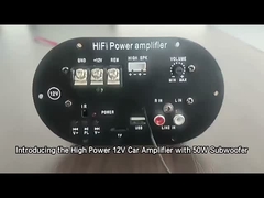 High Power 12V Car Amplifier with 50W Subwoofer Tube TF Card BT Mainboard Audio Accessory