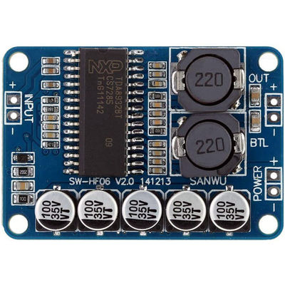 TDA8932 35W Digital Power Amplifier Module with High Efficiency and 4/6/8 Ohm Speaker Impedance