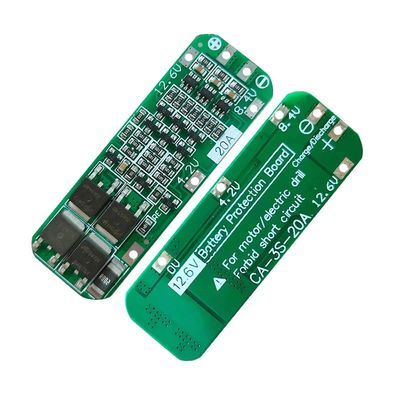 CA-3S-20A-E 11.1V 12V 12.6V BMS Battery Protection Board Lithium 3s Bms Module