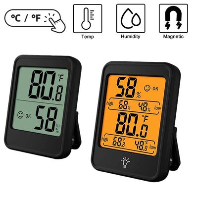 LCD Room Temperature Humidity Meter 10% - 99%RH -4F-158F