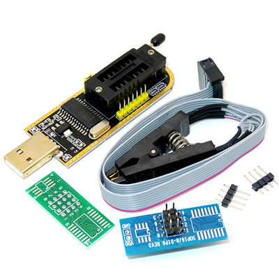 CH341A 24 25 Series EEPROM Flash BIOS USB Programmer Module + SOIC8 SOP8 Test Clip For EEPROM 93CXX / 25CXX / 24CXX