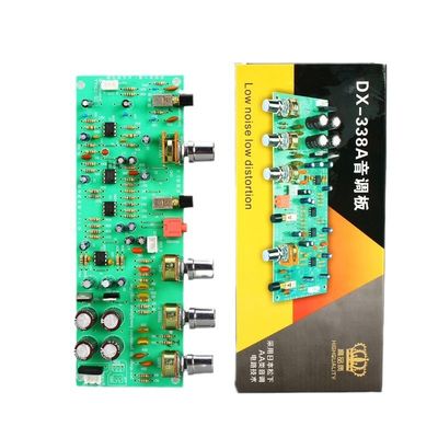Dual AC Series Power Amplifier Board Preamp DX338A with Dual 12V Linear AA-class Tone Circuit and Equal Loudness Switch