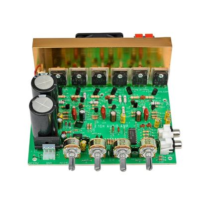 240W High Power Subwoofer Amplifier Board with Dual AC18-24V Input and 3*80W Peak Output for Home Theater