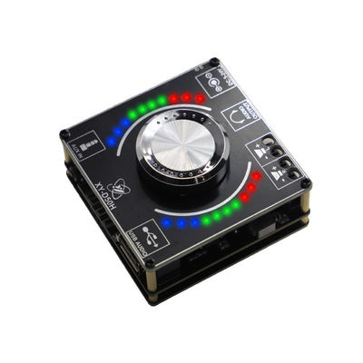 TPA3116 Module 50W*2 Stereo HIFI Volume Spectrum Power Amplifier Board With Music Rhythm Lamp Private Mold