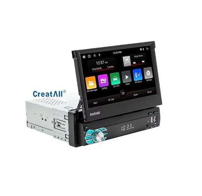 Creatall All-in-One 7 Inch Android Auto GPS Navigation Retractable Screen HD Rearview Wireless CarPlay for Automotive Use