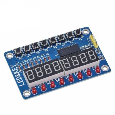 TM1638 Key Digital Tube LED Display Module (8 Digital Tubes LED Button)