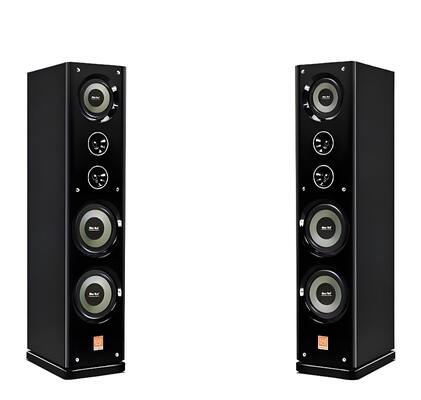 High-End 8-Inch Dual Floor-Standing Hifi Speakers Luxury Piano Lacquer Finish for Home Theater Sound Bars