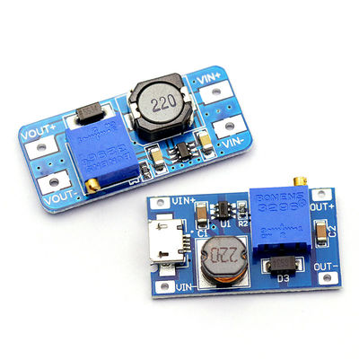 MT3608 2A DC-DC increasing voltage Board Wide Voltage Input 2/24V Lto 5/9/12/28V adjustable  power module