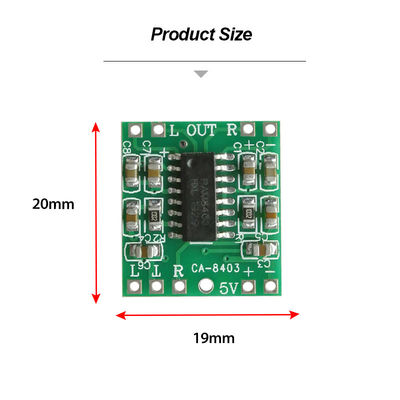 Ultra Small 20x19mm Audio Amplifier Module with 2x3W Output and 5V DC Power Class D Digital Power Amplifier Board