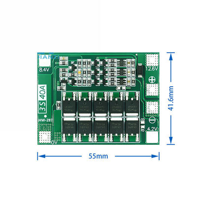 3S 11.1V 12.6V 40A 18650 Lithium Battery Protection Board Dc Dc Converter