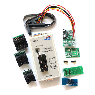 RT809F Programmer Motherboard IC Chip Tester Tool 7 Adapters SOP16 SOP20