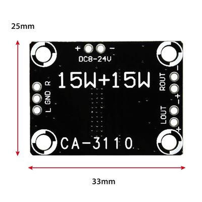 TPA3110 High Power Audio Amplifier Board 15W*2 DC 8-18V