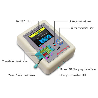 MOS/PNP/NPN TC1 Transistor Tester Multimeter For Diode Triode