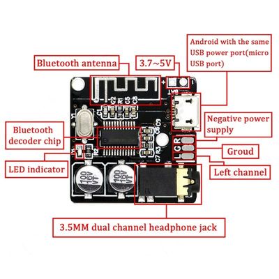 CA-6965-B Bluetooth Audio Module 4.1 5.0 MP3 Lossless Decoder Board