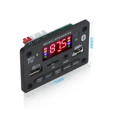 6V 12V Bluetooth 5.0 Mp3 Decoding Board Module Wireless Car USB