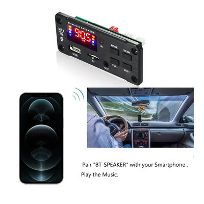 2x25W 50W MP3 Player Bluetooth Audio Module Board Remote Control Wireless Sound System