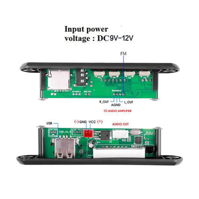 MP3 WMA Bluetooth FM Radio Audio Decoder Module Board Remote Control Wireless Receiver