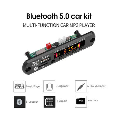 MP3 WMA Bluetooth FM Radio Audio Decoder Module Board Remote Control Wireless Receiver