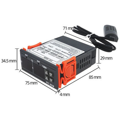 STC-3028 AC 220V DC 12V-24V Humidity Temperature Controller Dual Power Monitoring Device