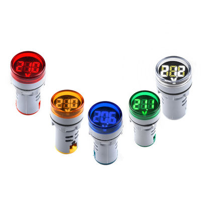 22mm Mini Digital Voltmeter DC 6-100V Voltage Meter Tester Indicator Pilot Lamp Light Display