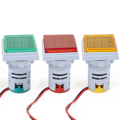 Square LED Digital Voltmeter And Ammeter 110V 220V Voltage Current
