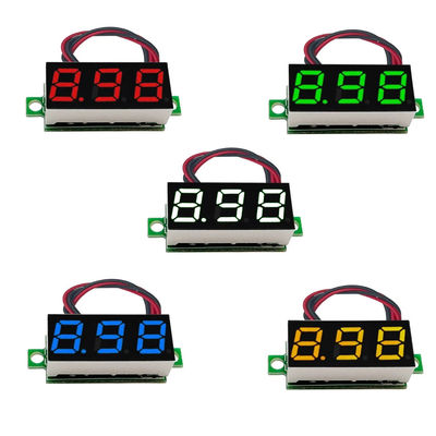 LED Digital Ammeter Voltmeter Voltage Current Meter 0.28/0.36/0.56 Inch