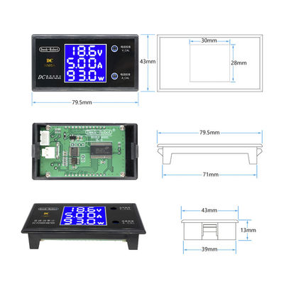 DC 0-100V 0-50V  Voltmeter Ammeter Wattmeter  5A 10A LCD Digital