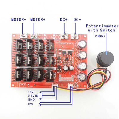 DC 10-50V 60A PWM Motor Speed Controller HHO PWM RC 12V 24V 48V 3000W