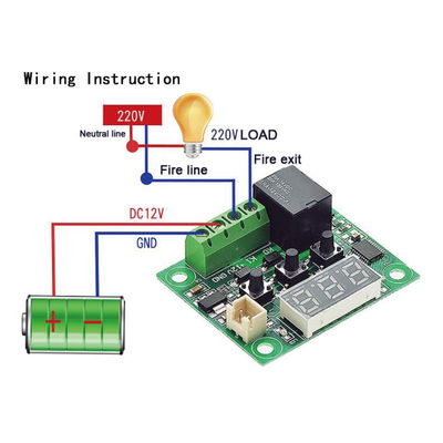 W1209 Thermostat Digital Thermometer Controller 1 10A relay DC12V