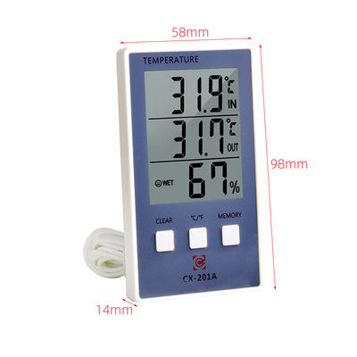1.8F Accuracy Temperature Humidity Meter C/F LCD Display Sensor Probe Weather Station