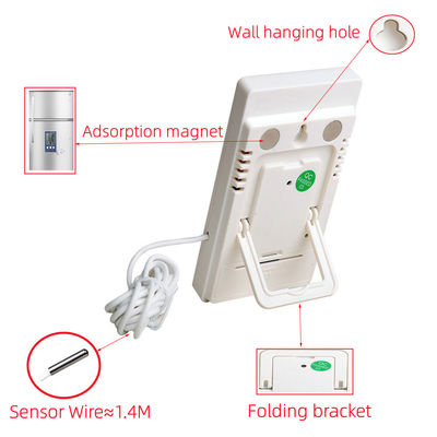 1.8F Accuracy Temperature Humidity Meter C/F LCD Display Sensor Probe Weather Station