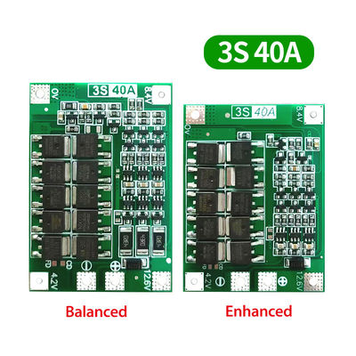 3S 4S 25A 40A 60A BMS Battery Protection Board Li Ion Battery Charging Board