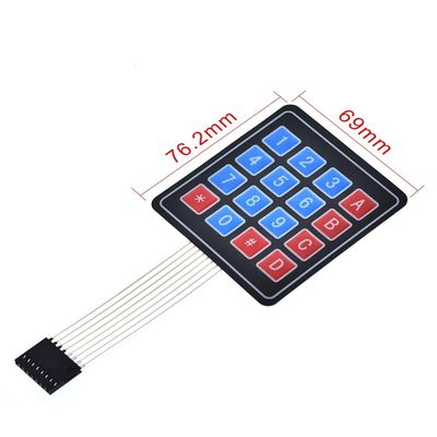 16 Key Membrane Switch Keypad 4 * 4 Matrix Keyboard For DIY KIT