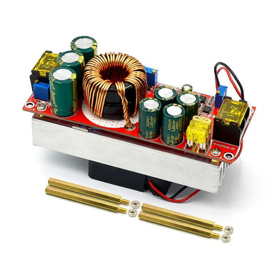 1800W 40A DC-DC Boost Converter Board 10-60V By Fan For 12-90V Boost Power Module