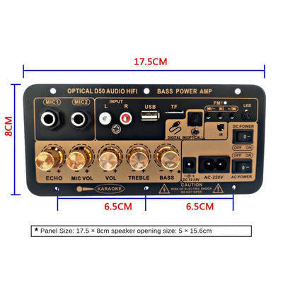 D50 Amplifier Board With Optical Audio Bluetooth AMP USB FM Radio TF Player DIY Audio Subwoofer Car