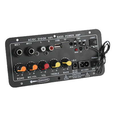D10 12V 24V Subwoofer Digital Power Amplifier Board Wireless Audio Stereo BT 5.0 Dual Microphone Karaoke Amp Speaker Acc