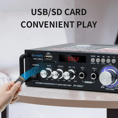 120W LDZS AV-298BT Stereo Audio Amplifier with Wireless BT 2.0 and HIFI Sound Quality