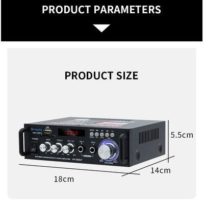 120W LDZS AV-298BT Stereo Audio Amplifier with Wireless BT 2.0 and HIFI Sound Quality