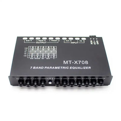 24V 5 Segment Car Audio Equalizer with Remote Control and Aux Input for Precise Tuning