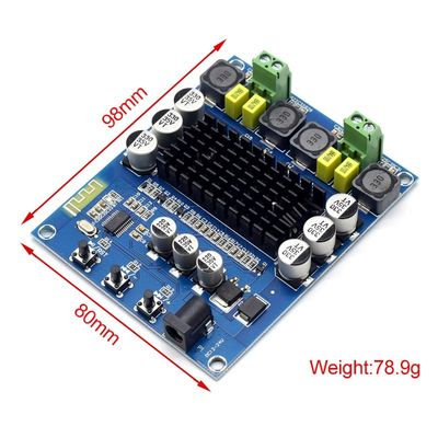 TPA3116D2 Wireless Digital Amplifier Board with 2*50W Output Power DC12-24V Bluetooth 5.0 DIY Speaker Amplifier