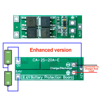 2S 20A 7.4V 8.4V 18650 Lithium Battery Protection Board Standard/Balance Diy Bms For 18650