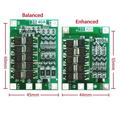 CA-3S-40A Li-Ion Lithium Battery PCB BMS Protection Board
