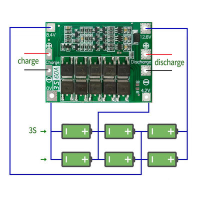 CA-3S-60A Li-Ion Lithium Battery Charger Lipo Cell Module PCB BMS Protection Board For Drill Motor 12.6V With Balance