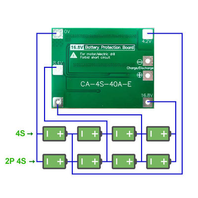 CA-4S-40A Li-Ion Battery Charger Lipo Cell Module PCB BMS Protection Board For Drill Motor 12.6V With Balance