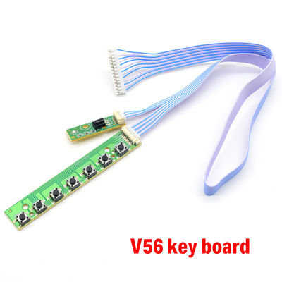 7K V59 V56 Universal 7 Keys Keyboard Plate For LCD TV Mainboard Accordance Keypad With IR