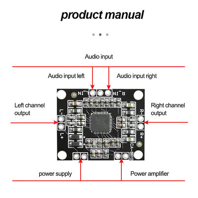 CA-8610 Digital Power Amplifier Board 2*15w Dual Channel Stereo Mini Class D PAM8610