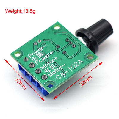 CA-102A PWM Motor Speed Controller 2A 30W 1.8V 3V 5V 6V 12V DC Motor Governor Speed Regulating